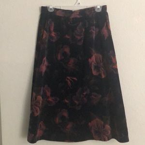 Retro Velvet Skirt